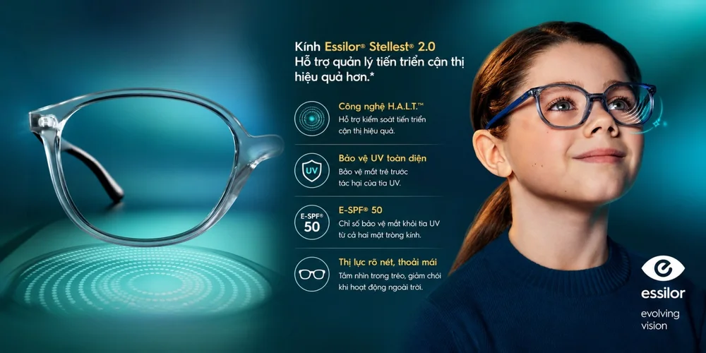 Tròng kính Essilor Stellest 2.0: Rõ nét, dễ đeo và phù hợp với trẻ em