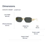 Versace 0VE2274 Kính Mát Không Gọng – Tem Chính Hãng Luxottica
