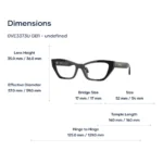 Versace 0VE3373U Gọng Kính Mắt Mèo – Tem Chính Hãng Luxottica