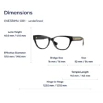 Versace 0VE3389U Gọng Kính Mắt Mèo – Tem Chính Hãng Luxottica
