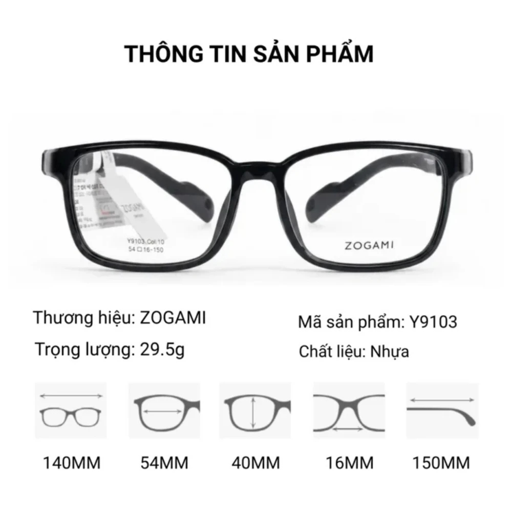 Gọng Kính Thể Thao Có Dây Zogami Y9103 - Chính Hãng