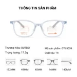 Gọng Kính Trẻ Em OUTDO KIDS GT65059 – Tem Chính Hãng 101