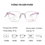 Gọng Kính Trẻ Em OUTDO KIDS GT65063 - Tem Chính Hãng 101
