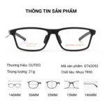 Gọng Kính Outdo Sports GT62053 – Tem Chính Hãng 101 - Ảnh 2