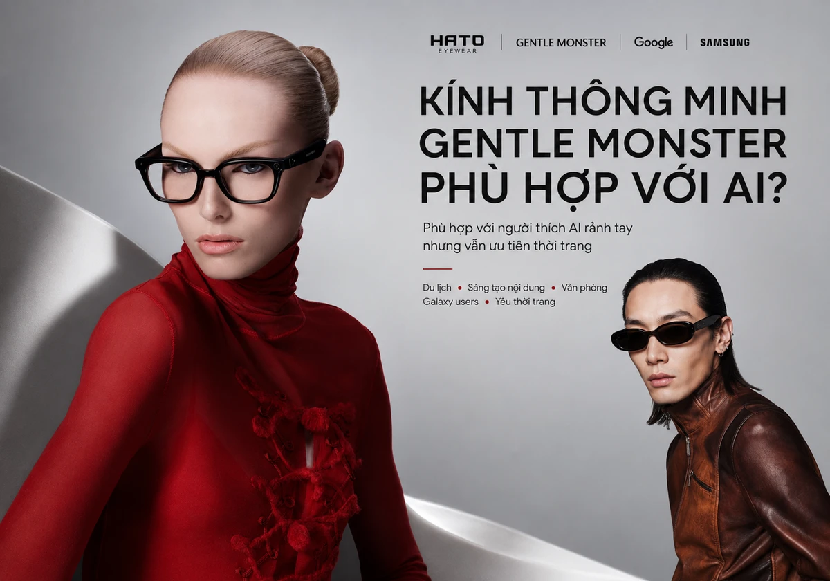 Kính thông minh Gentle Monster phù hợp với người yêu thời trang, sáng tạo nội dung, du lịch và sử dụng hệ sinh thái Galaxy.