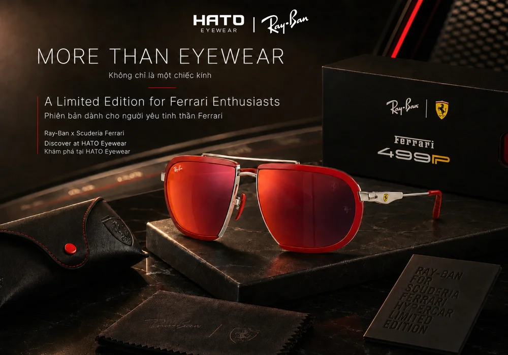 Ray-Ban Ferrari 499P Hypercar – Kính Limited Edition Đậm Chất Đường Đua