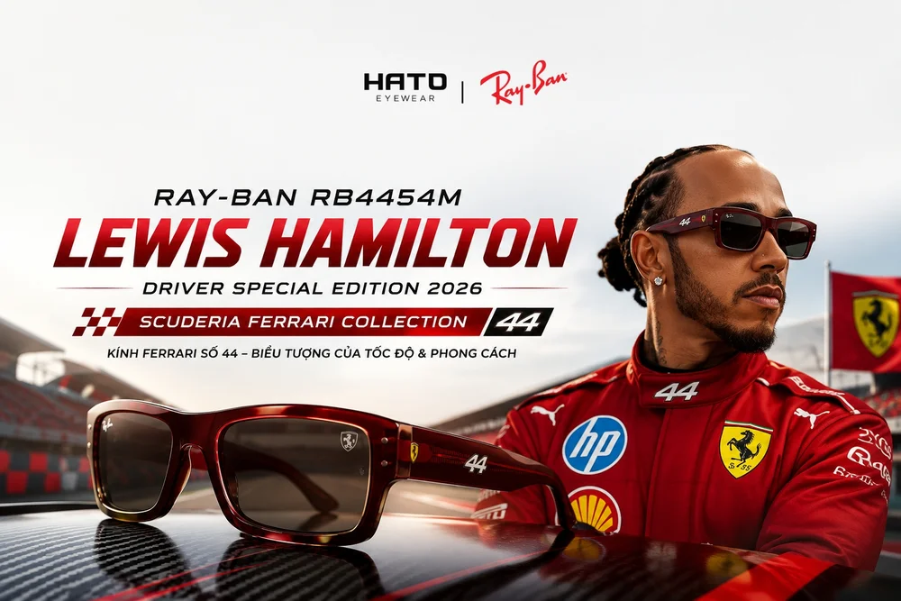 Ray-Ban RB4454M Lewis Hamilton 2026 – Kính Ferrari Số 44 Có Gì Đặc Biệt?