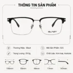 Gọng Kính Nửa Khung Glazt 535