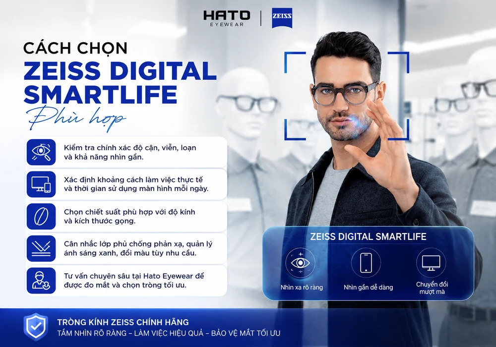 Cách chọn ZEISS Digital SmartLife phù hợp theo độ kính và nhu cầu sử dụng màn hình