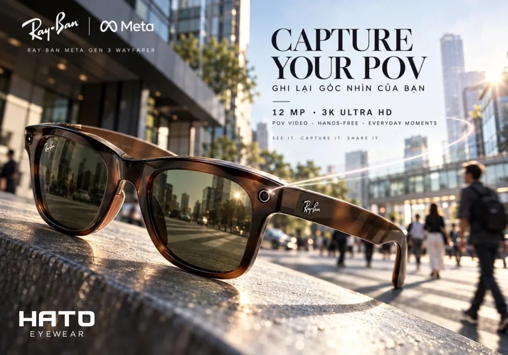 Camera Ray-Ban Meta Gen 3 vs Gen 2 và khả năng quay video 3K
