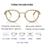 Gọng Kính Giorgio Armani 0AR5167 – Tem Chính Hãng Luxottica