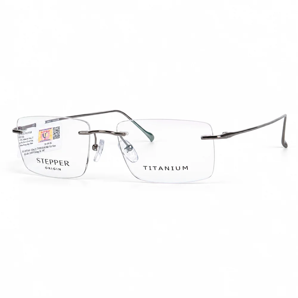 Gọng Kính Không Gọng Stepper SI-85869 Titanium - Chính Hãng
