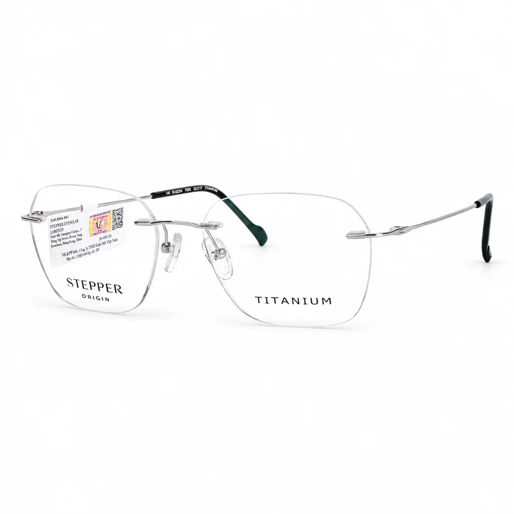 Gọng Kính Không Viền Stepper SI-82234 Titanium – Chính Hãng