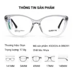 Gọng Kính Mắt Mèo Oryn KSOO26-A-OR8391