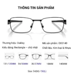 Gọng Kính Oakley Steakhouse OX3140 – Tem Chính Hãng Luxottica