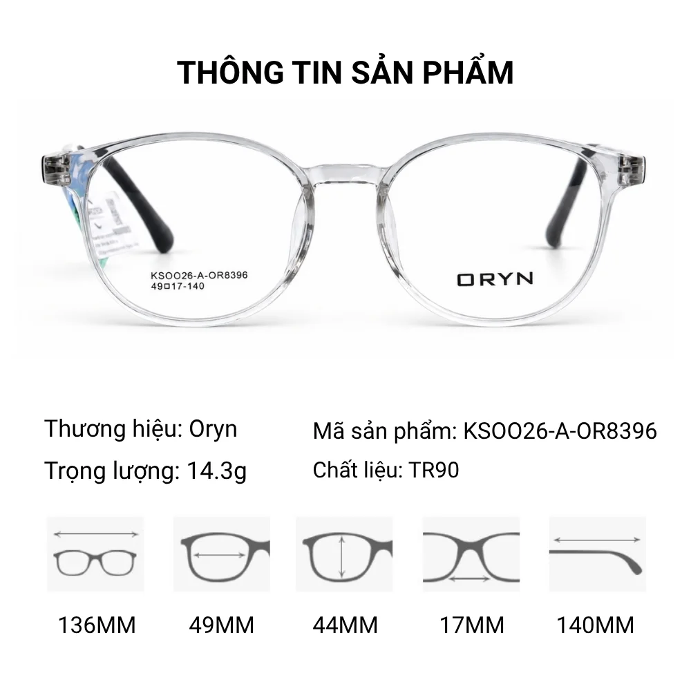 Gọng Kính Oryn KSOO26-A-OR8396 - Chính Hãng