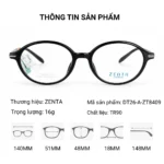 Gọng Kính Oval ZENTA DT26-A-ZT8409