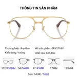 Thông số gọng kính Ray-Ban 0RX3793V Bill Max