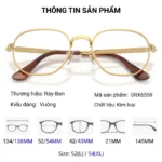 Thông số gọng kính Ray-Ban 0RX6559 Hexagonal Max