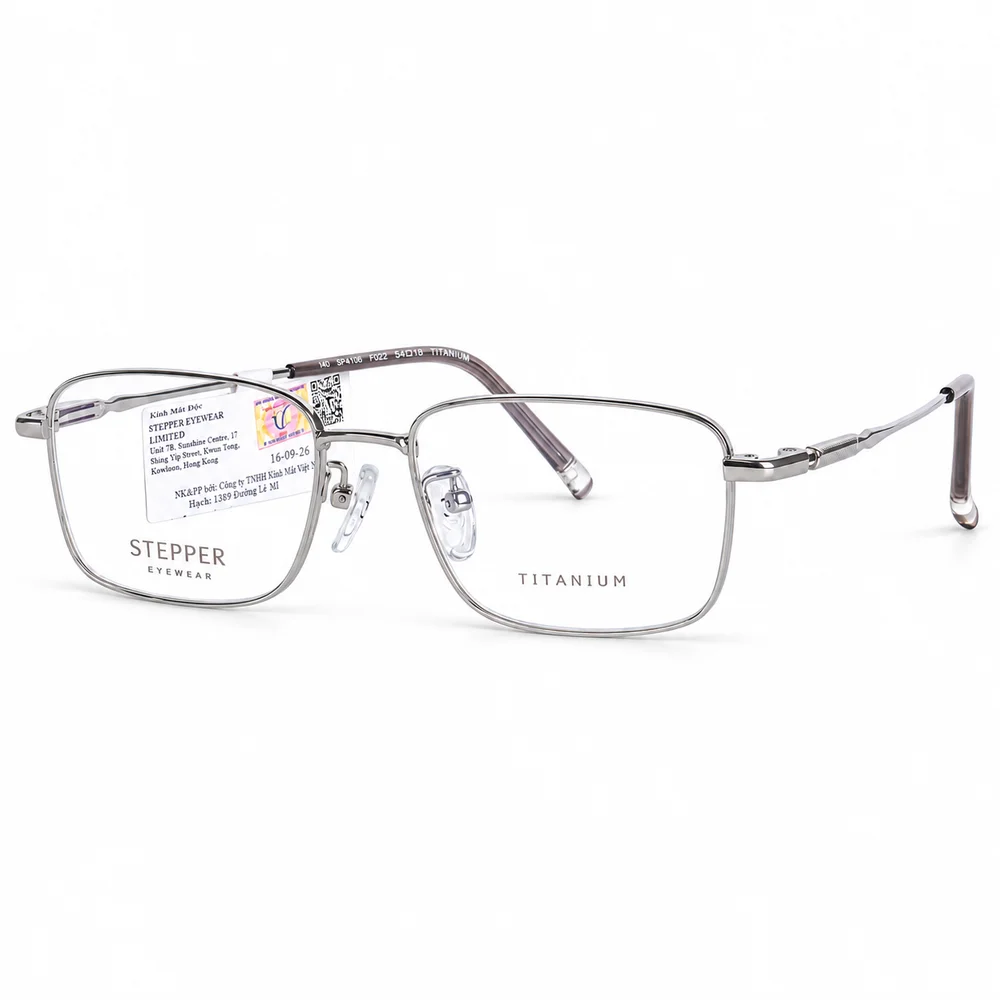 Gọng Kính Stepper SA-71076 Titanium - Chính Hãng