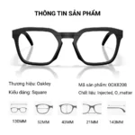 Gọng Kính Thể Thao Oakley Hstn Sq Rx 0OX8208