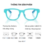 Gọng Kính Trẻ Em Burberry Junior 0JB2017U - Tem Chính Hãng Luxottica, Kích Hoạt Code Bảo Hành