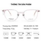 Gọng kính tròn Stepper SL-1000 TR Titanium chính hãng