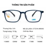 Gọng Kính Urik DT25-K-UR6063 Chính Hãng