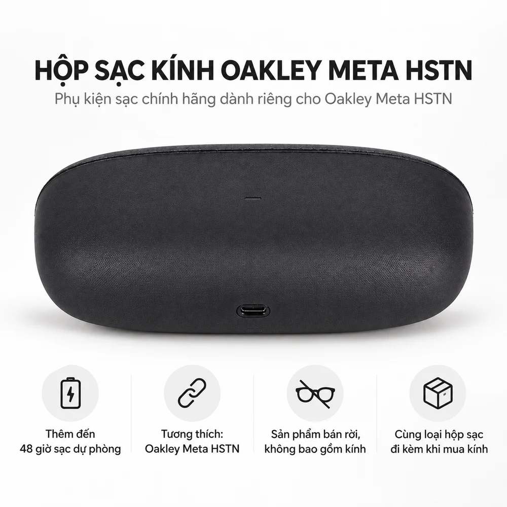 Hộp sạc kính Oakley Meta HSTN chính hãng