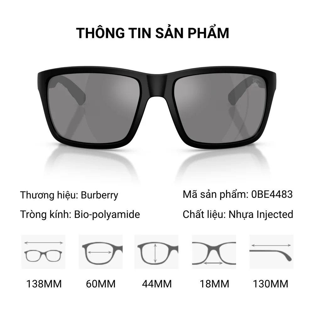 Kính Mát Burberry 0BE4483 - Tem Chính Hãng Luxottica, Kích Hoạt Code Bảo Hành
