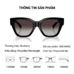Kính Mát Burberry 0BE4489U - Tem Chính Hãng Luxottica, Kích Hoạt Code Bảo Hành