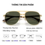 Kính Mát Ray-Ban 0RB3793 Bill Max Chính Hãng