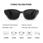 Kích thước kính Meta Glasses Capri LISA Edition Cat Eye