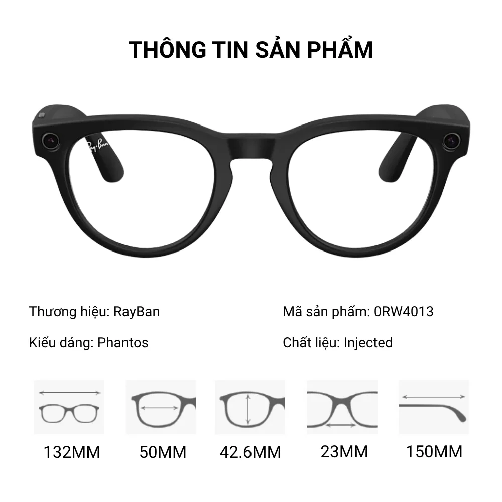 Kính Thông Minh Ray-Ban Meta 2 Headliner Like New