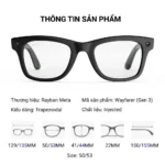 Kính Thông Minh Rayban Meta Gen 3 Wayfarer - Chính Hãng, New Seal