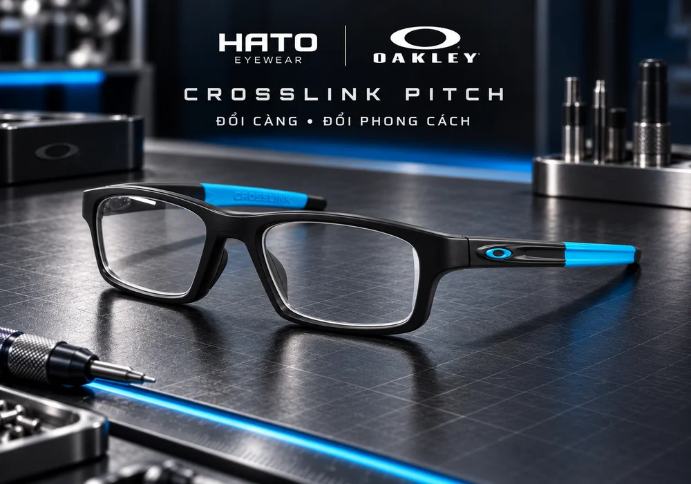 Gọng kính Oakley Crosslink Pitch với thiết kế càng có thể thay đổi
