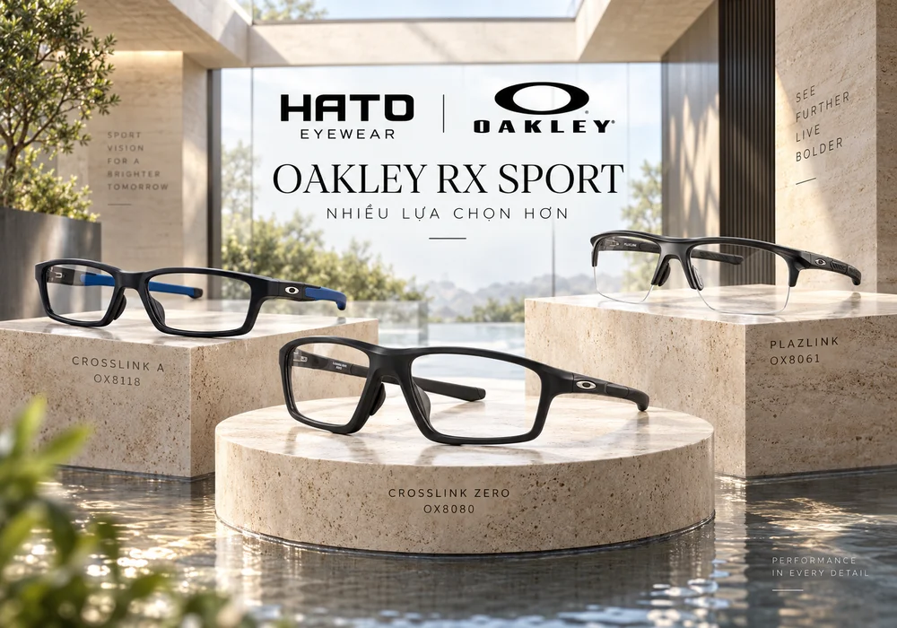 Oakley Crosslink A, Crosslink Zero và Plazlink gọng kính thể thao