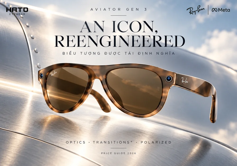 ray-ban meta gen 3 giá phiên bản Aviator
