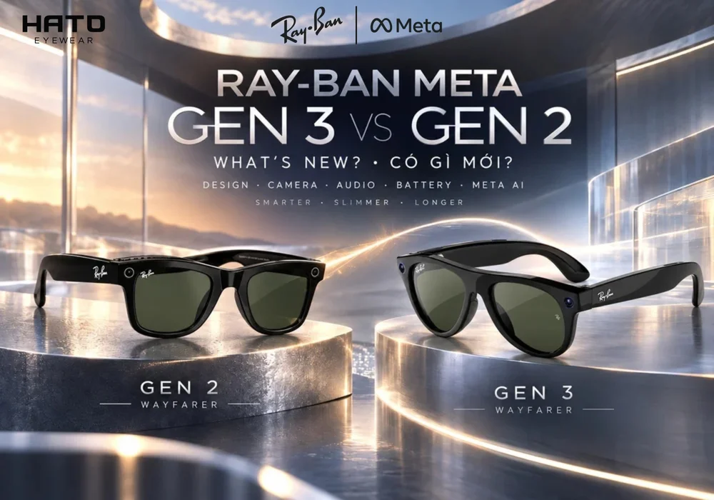 Ray-Ban Meta Gen 3 vs Gen 2 so sánh thiết kế và công nghệ