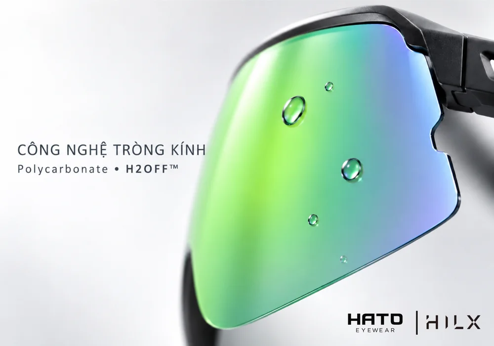 Công nghệ H2OFF và Oktopuz trên kính HILX đạp xe