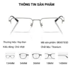 Gọng kính Ray-Ban 0RX8785D Titanium chính hãng Bộ Sưu Tập N2 2026