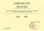 Chứng nhận Hato Eyewear là đại lý phân phối chính thức EssilorLuxottica tại Việt Nam