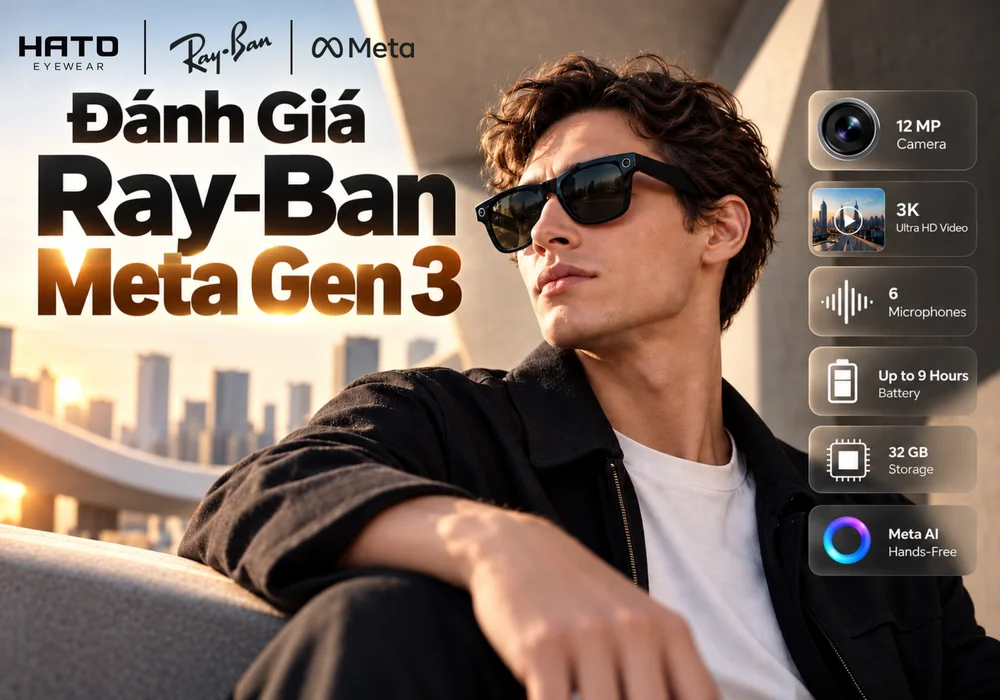Đánh giá Ray-Ban Meta Gen 3 với người mẫu đeo kính AI