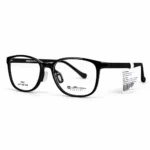 Gọng kính Exfash EF45405 chữ nhật bo góc màu đen TR90 chính hãng