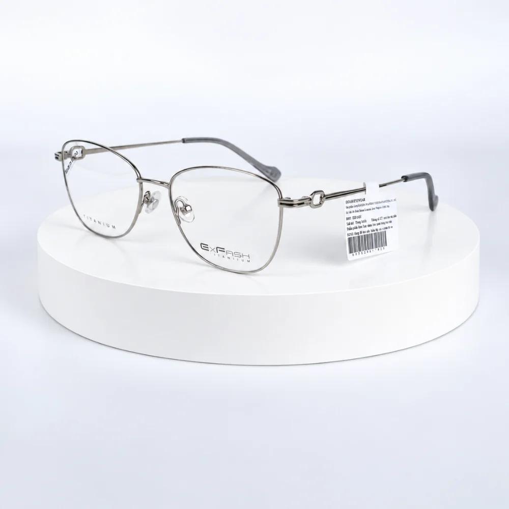 Gọng kính Exfash EF75296T Titanium chính hãng