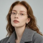 Gọng kính Ray-Ban 0RX3792V không viền dáng đa giác cách điệu, thiết kế kim loại thanh mảnh, sang trọng dành cho nam và nữ.