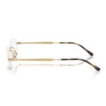 Gọng kính Ray-Ban 0RX3792V không viền dáng đa giác cách điệu, thiết kế kim loại thanh mảnh, sang trọng dành cho nam và nữ.