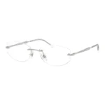 Gọng kính Ray-Ban 0RX3792V không viền dáng đa giác cách điệu, thiết kế kim loại thanh mảnh, sang trọng dành cho nam và nữ.