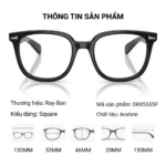 Gọng Kính Ray-Ban 0RX5535F Brunel ii – Tem Chính Hãng Luxottica