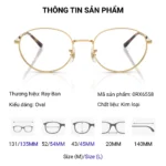 Gọng kính Ray-Ban 0RX6558 chính hãng